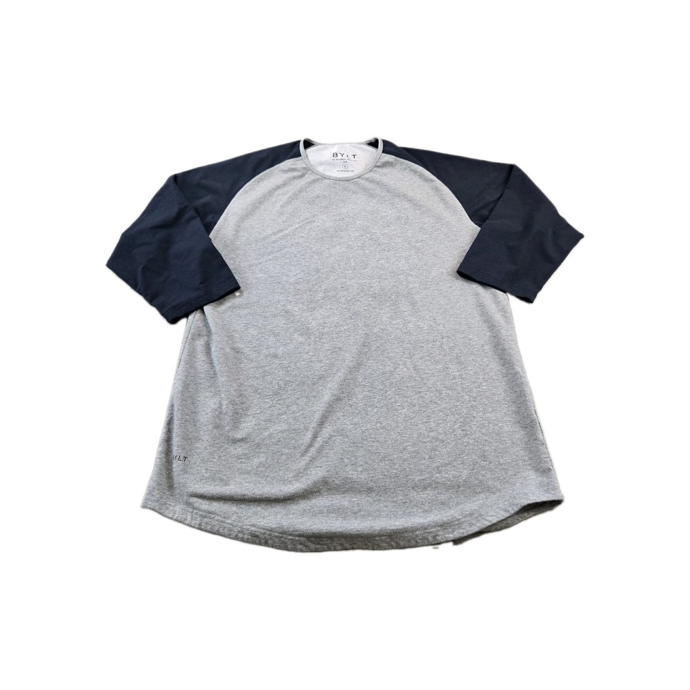 BYLT  Men's Jersey Style3/4 Baseball Drop‎ Cut  Pullover Shirt Size XL